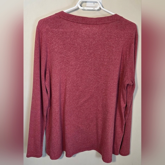 ⭐️Eddie Bauer Maroon Long Sleeve Top Womans Size XL - Picture 2 of 4